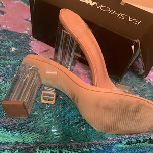 Clear Fashion Nova heels